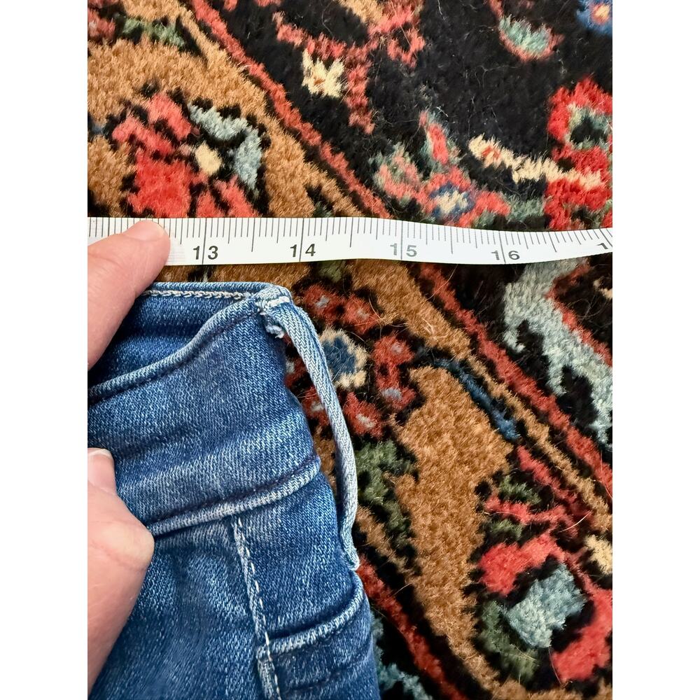 MOTHER Women's Blue Denim Flare Jeans - Picture 9 of 10